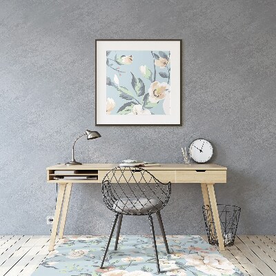 Tapete para cadeira de escritório Flores estilo vintage