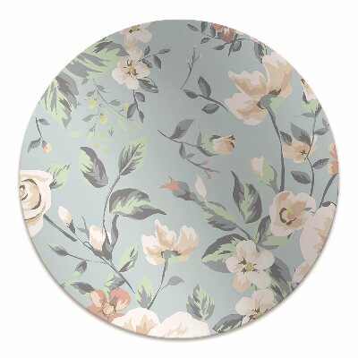 Tapete para cadeira de escritório Flores estilo vintage