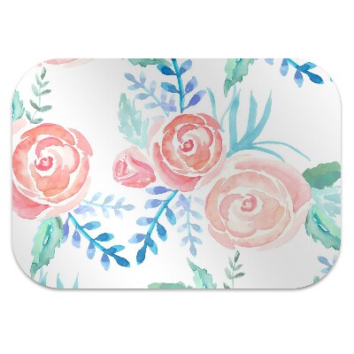 Tapete para cadeira de escritório Flores brilhantes