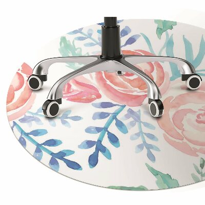 Tapete para cadeira de escritório Flores brilhantes