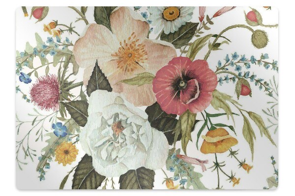 Tapete para escritório Buquê de flores silvestres