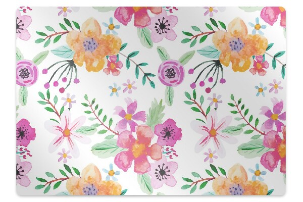 Tapete para cadeira de escritório Desenho de flores