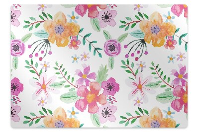 Tapete para cadeira de escritório Desenho de flores