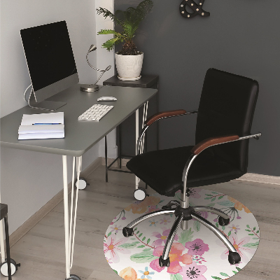 Tapete para cadeira de escritório Desenho de flores