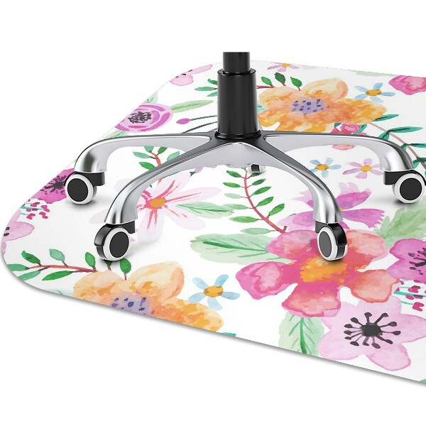 Tapete para cadeira de escritório Desenho de flores