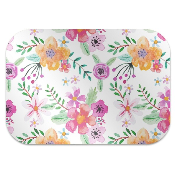 Tapete para cadeira de escritório Desenho de flores
