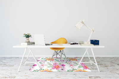Tapete para cadeira de escritório Desenho de flores