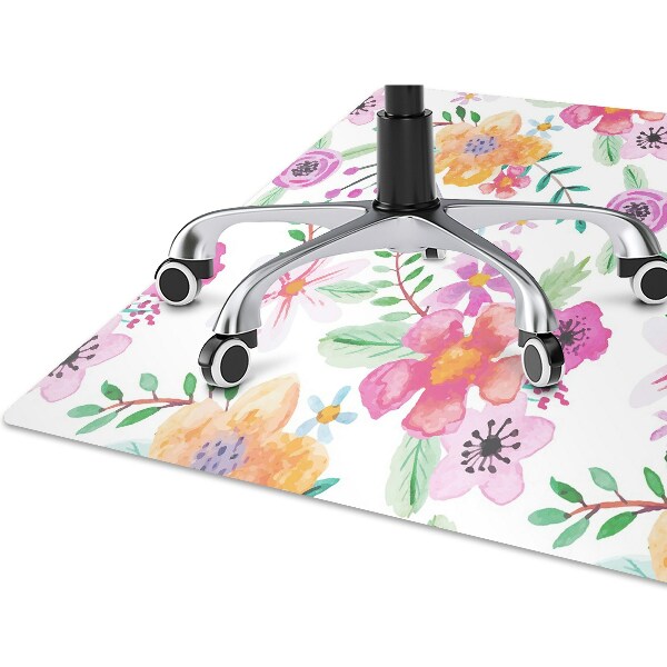 Tapete para cadeira de escritório Desenho de flores