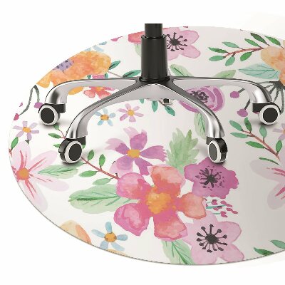 Tapete para cadeira de escritório Desenho de flores