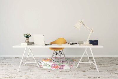 Tapete para cadeira de escritório Desenho de flores