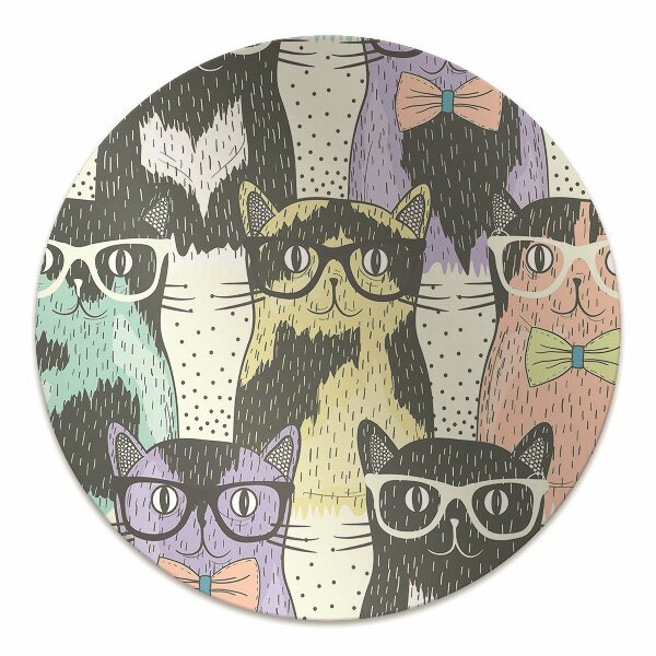 Tapete para escritório Gatos com óculos