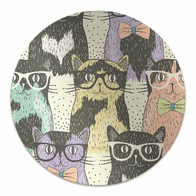 Tapete para escritório Gatos com óculos