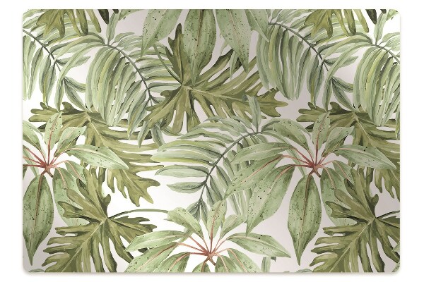 Tapete para escritório Folhas tropicais