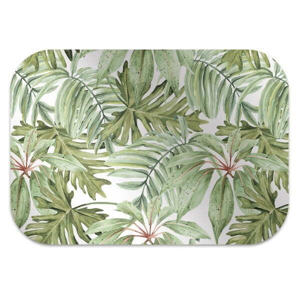 Tapete para escritório Folhas tropicais