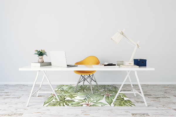 Tapete para escritório Folhas tropicais