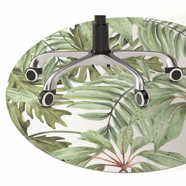 Tapete para escritório Folhas tropicais