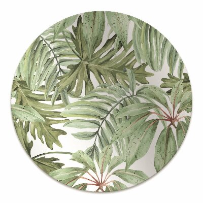 Tapete para escritório Folhas tropicais