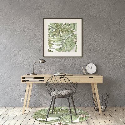 Tapete para escritório Folhas tropicais