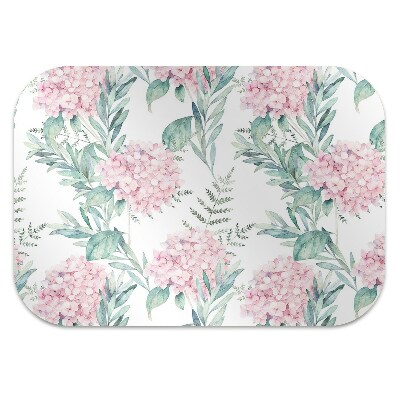 Tapete para escritório Flores rosa claro