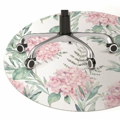 Tapete para escritório Flores rosa claro