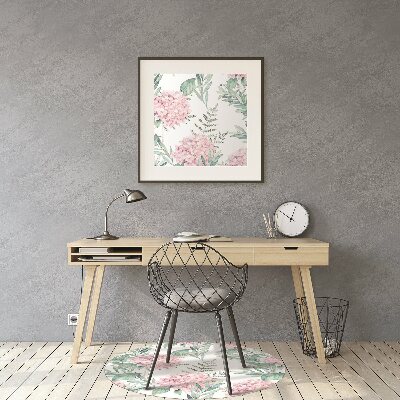 Tapete para escritório Flores rosa claro