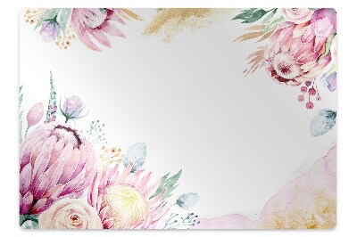 Tapete para cadeira de escritório Moldura floral