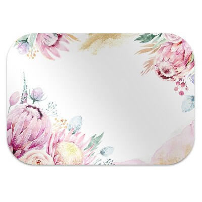 Tapete para cadeira de escritório Moldura floral