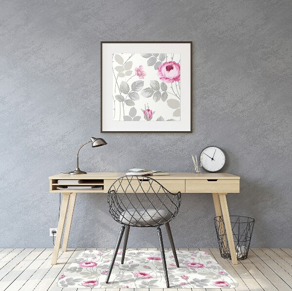 Tapete para escritório Rosas Pastel