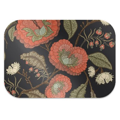 Tapete para cadeira de escritório Flores retrô