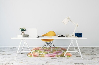 Tapete para escritório Flores pintadas