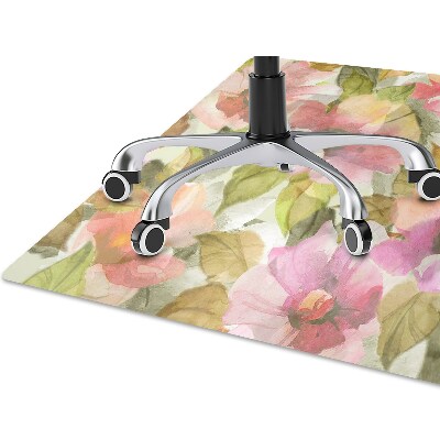 Tapete para escritório Flores pintadas