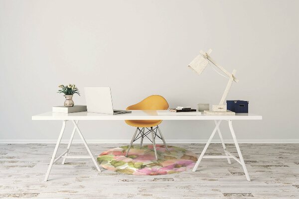 Tapete para escritório Flores pintadas