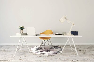 Tapete para cadeira de escritório Flores escuras