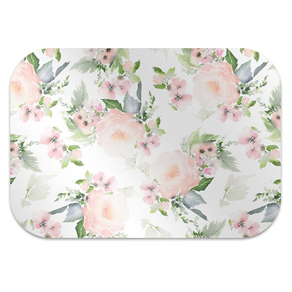 Tapete para escritório Flores em tons pastel