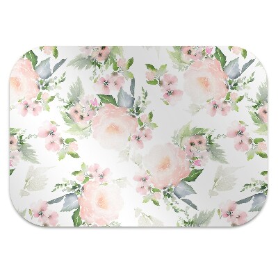 Tapete para escritório Flores em tons pastel