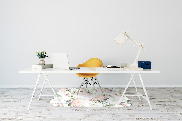 Tapete para escritório Flores em tons pastel