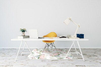 Tapete para escritório Flores em tons pastel