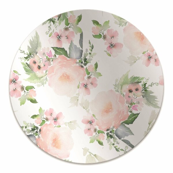 Tapete para escritório Flores em tons pastel