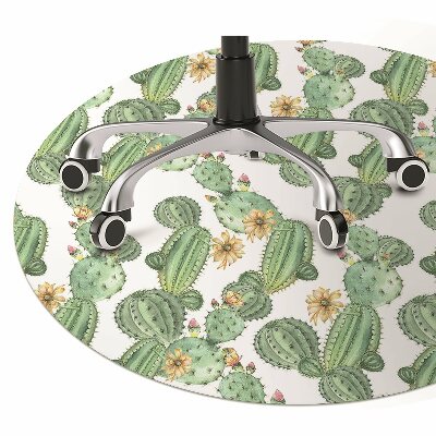 Tapete para escritório Cactos com flores
