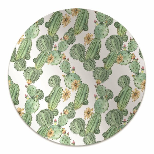 Tapete para escritório Cactos com flores