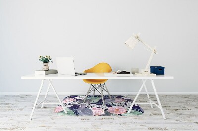 Tapete para cadeira de escritório Pássaros em flores