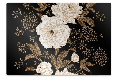 Tapete para cadeira de escritório Rosas estilo retrô