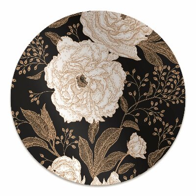Tapete para cadeira de escritório Rosas estilo retrô