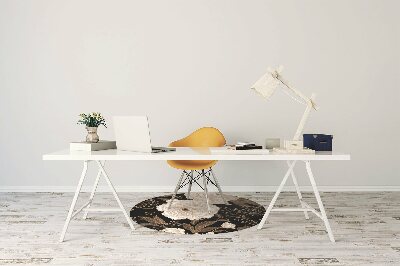 Tapete para cadeira de escritório Rosas estilo retrô