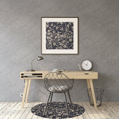 Tapete para escritório Padrão floral