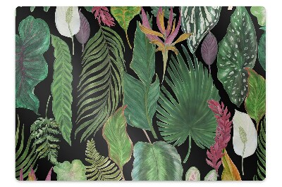 Tapete para escritório Folhas tropicais