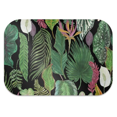 Tapete para escritório Folhas tropicais