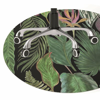 Tapete para escritório Folhas tropicais