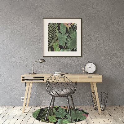 Tapete para escritório Folhas tropicais