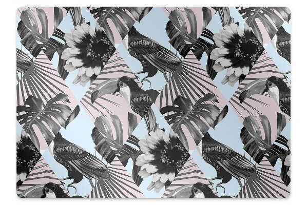 Tapete para escritório Patchwork tropical